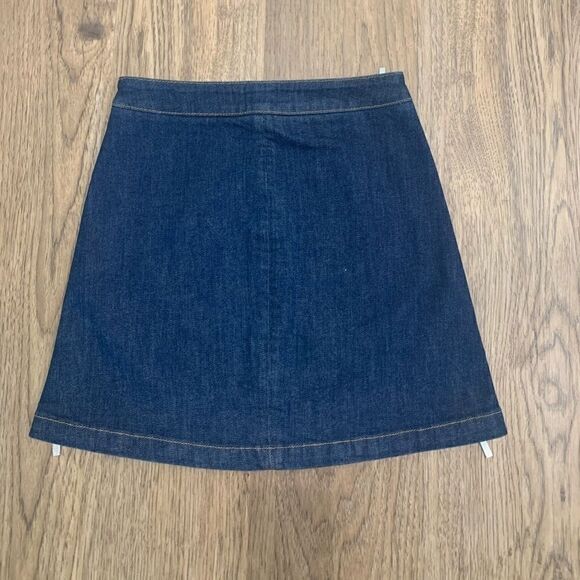 FRENCH CONNECTION DENIM MINI SKIRT WITH ZIP DETAIL - Picture 4 of 4